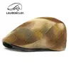 Novedad Otoño e Invierno 2025 Sombreros de Lana para Mujer, Boinas Tie-Dye Personalizadas, Gorras Retro Británicas de Visera, Gorras de Béisbol para Hombre