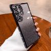 Funda con Brillo y Soporte Magnético Adecuada para Teléfono Samsung S26 Ultra S24 Galvanizada Tacto de Alta Gama Cobertura Total de Lente Anti-Caídas