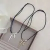 Collar Largo con Colgante de Pez Pequeño Estilo Minimalista Ins para Mujer, Moderno y Elegante, Adecuado para el Trabajo Diario, Cadena Única para Suéter de Otoño e Invierno
