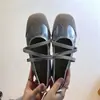 Zapatos Mary Jane Planos Estilo Coreano Nuevos Primavera y Otoño con Banda Elástica Slip-On Zapatos Planos de Ballet Versátiles Suela Suave Zapatos para Mujer