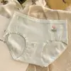 Pantaletas Lisas Pequeñas Florales de Algodón Puro para Niñas, Entrepierna de Algodón Puro Amigable con la Piel, Braguitas Lisas de Verano Estilo Japonés para Estudiantes, Antibacterianas
