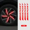 Pegatinas Reflectantes para Cubos de Rueda Película de Transferencia Cortada Impermeables Protector Solar Láser Coche Modificado Cubo de Rueda Pegatinas Deportivas