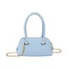 Bolso de mano tipo concha de alta gama casual simple de color sólido estilo coreano, nicho moderno, combinable con todo, para ir al trabajo, con cadena bandolera para mujer