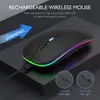 Ratón inalámbrico luminoso Bluetooth de doble modo 2.4G para escritorio, portátil, oficina, ratón inalámbrico transfronterizo