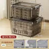 Caja de Almacenamiento Transparente con Tapa y Asa, Caja de Almacenamiento Engrosada de Gran Capacidad para Libros, Juguetes y Ropa