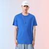 Camiseta de algodón grueso con cuello redondo de color sólido, camisa cultural publicitaria personalizada, ropa de trabajo de uniforme de clase de manga corta para hombres y mujeres, logotipo impreso
