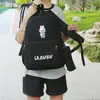 Mochila Escolar Tendência Labubu Estampada para Alunos do Quarto ao Sexto Ano e Ensino Fundamental com Estojo