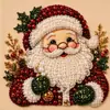 Pintura de Diamantes Navideña Kit Acrílico DIY Papá Noel Adorno Colgante Decorativo Navideño Pintura de Perlas Hecha a Mano