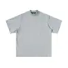 Camiseta Básica de Manga Corta Pesada Nueva de Verano 2025 para Hombres y Mujeres, Marca de Moda, Color Sólido Simple, Camiseta Versátil de Algodón