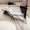 Bufanda de Seda a Rayas Azules Estilo Coreano para Mujer 2026 Nuevo Modelo Bufanda para el Cuello Bufanda Triangular de Gama Alta Lazo para el Cabello Protección Solar Pañuelo para la Cabeza