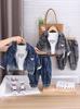 Ropa Infantil Transfronteriza Otoño Nuevo Estilo Niños Bebés y Niños Pequeños Mezclilla Casual Manga Larga Conjunto de Tres Piezas Moderno