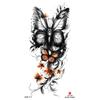 Impermeable pequeño tatuaje de brazo completo pegatina símbolo tótem animal calavera en stock al por mayor pegatina de tatuaje de texto