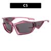 Óculos de Sol Estilo Cyberpunk Tendência, Estilo Futurista Transfronteiriço Europeu e Americano, Óculos de Sol em Formato de Mecha, Anti-UV, Tendência de Moda Personalizada