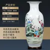 Vaso Grande de Cerâmica de Jingdezhen Ornamentos Porcelana Azul e Branca Novo Estilo Chinês Sala de Estar Bambu Rico Flor Seca Decoração de Casa