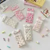 5758 Bolsa Acolchoada Estampada de Desenho Animado para Óculos, Macia e Moderna para Meninas, Bolsa Portátil para Óculos de Sol, Bolsa de Armazenamento Anti-Pressão para Estojo de Óculos