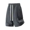 Venda Direta da Fábrica Shorts da Moda Estilo Americano para Casais, Calças Casuais Largas Masculinas, Shorts de Basquete Versáteis de Seda Gelada para o Verão