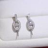 Accesorios de bricolaje S925 pendientes de perla de plata esterlina pendientes material de soporte vacío pendientes de nariz de cerdo accesorios de soporte de plata 8-12