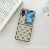 Adequado para Capa de Celular Oppo Find N2 Flip, Capa de Couro com Padrão Fashion, Capa Protetora de Tela Dobrável N3Flip