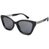 Óculos de Sol Côncavos Personalizados Estilo Cat-Eye para Mulheres, Óculos de Sol Retrô de Rosto Grande Estilo de Rua Europeu e Americano, Tendência e de Alta Qualidade B1010