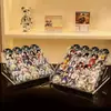Suporte de Exibição de Emblemas Acrílico de Mesa Caixa de Armazenamento Guzi Suporte de Prateleira em Camadas Display de Pé Rack de Armazenamento para Emblemas Periféricos Cartões