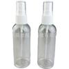 Frasco de Plástico com Spray de Álcool 80m Frasco de Plástico Cosmético Perfume Engarrafado Frasco Spray Transparente Frasco Spray Pequeno PET