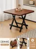 Mesa Plegable, Mesa Pequeña Portátil para Apartamentos de Alquiler, Mesa de Comedor para el Hogar, Mesa Cuadrada, Mesa Pequeña para Montar Puestos