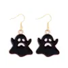 Atacado do Fabricante Série Europeia e Americana Transfronteiriça Brincos de Halloween Brincos de Caveira Aranha Morcego Fantasma Divertido de Terror
