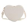 Bolso pequeño de estilo coreano, sencillo, estilo occidental, de color liso, para mujer, novedad de verano 2024, bolso bandolera de calidad, bolso de amor para mujer.