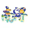Ímãs de geladeira com fonte metálica, ímãs de geladeira temáticos de cidade, produtos culturais e criativos, ímãs de geladeira de Xuzhou, lembrancinhas de viagem no atacado
