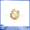 Pandora 925 Cobre Blanco Chapado en Plata Oro Serie Zodiaco Diciembre Animal Hilo DIY Cuentas Panjia