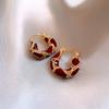Pendientes de plata con borlas de cristal y flores dulces de Corea del Sur, de alta calidad, para puestos de mercado nocturno de celebridades de Internet para mujer