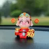 2026 Figura do Deus da Fortuna e Boa Sorte Bobblehead Criativo Decoração de Painel de Carro Aromaterapia para Carro Presente de Ano Novo