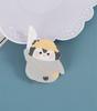 Urso Coelho Fofo Pequeno Pelúcia Desenho Animado Fofo Emblema Broche Acrílico Atacado Acessórios de Bolsa Pingente Patch DIY Mulheres