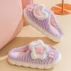 Novas Pantufas Femininas de Algodão 2023 Fofas Estrela Lua Desenho Animado Acolchoadas Forradas com Lã Quentes Fofas para Casa