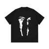 Amazon Transfronteiriço 2025 Nova Camiseta Hip-Hop Street de Manga Curta de Verão Criativa para Usar por Baixo Camiseta de Algodão Puro Dropshipping