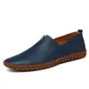 Zapatos de Cuero para Hombre Transpirables 2025 Nuevos Zapatos Casuales Zapatos de Hombre Otoño Tacón Plano Color Sólido Zapatos de Hombre Transfronterizos Zapatos Tipo Gorro para Hombre Hombres