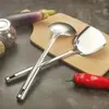 Acero Inoxidable 410 Mango de Acero de Nueve Perlas Pala Cuchara Juego de Cocina Utensilios Domésticos Venta al por Mayor Sartén Wok Espátula Cuchara para Gachas Vendedor Ambulante