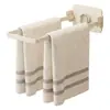 Toallero plegable para baño, instalación sin taladro, herramienta multifuncional de almacenamiento y secado de toallas montada en la pared