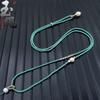 Corda de pingente de pérola de alta qualidade DIY trançada à mão corda de pescoço natural corda de colar de ágata de jade fina ajustável