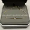 Modelo Mais Vendido da Alemanha em 2026: Pulseira Ufo V Banhada a Ouro Micro-Ouro com Diamante Único, Feita à Mão com Diamantes Usando Tecnologia CNC, Compacta e Versátil