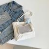Corea del Sur Ins Bolsa de Clase para Estudiantes de Gran Capacidad Bolsa Transparente para el Dolor Bolso de Hombro Cruzado Estilo Japonés Harajuku Antiguo para Chica
