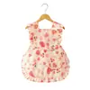 Bata de Bebé Jingqi Algodón Puro Impermeable Anti-Suciedad Vestido de Princesa Delantal de Comer de Verano Ropa Protectora para Guardería Babero