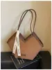 Elegante bolso retro para mujer, nuevo bolso de hombro texturizado de moda de otoño 2026, bolso tote de gran capacidad