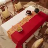 Toalha de Mesa de Ano Novo Vermelha Nova 2026, Impermeável, Resistente a Óleo, Sem Lavagem, Toalha de Mesa Festiva de Alta Qualidade para Casa, Mesa de Jantar e Mesa de Centro