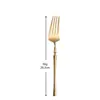 Amazon Simple Pequeño Hombre Cintura Acero Inoxidable 304 Cuchillo Tenedor Cuchara Tenedor de Postre Cuchara Hotel Occidental Gama Alta Traje de Tenedor Cuchara