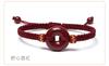 Pulseira de Corda Vermelho Cinábrio Original Pedra Pulseira Feminina Masculina e Feminina Corda Presente Joia para Casal Masculino e Feminino