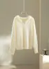 Suéter Pulóver de Punto Casual Cálido de Lujo Pesado con Capucha de Lana Cachemir Cepillada para Mujer Otoño Invierno Color Sólido