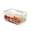 Crisper Portátil, Lonchera Refrigerador para Verduras Multigrano, Caja de Almacenamiento Azul para Snacks y Frutas de Picnic al Aire Libre, Sellada