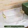 Caja de almacenamiento de escritorio, venta al por mayor, de plástico acrílico engrosado, cesta de almacenamiento para cosméticos, lápiz labial, refrigerios y artículos diversos para el hogar y la cocina.