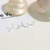 Aretes de Mariposa para Mujer, Agujas de Plata S925, Moda de Lujo Nicho, Versátiles, Galvanizado Ecológico, Venta al por Mayor desde la Tienda, Artículo Popular en Xiaohongshu